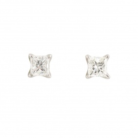 White Gold Diamond Earrings 1.40ct H/VS